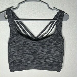 Lululemon Sports Bra Free To Be Serene Light Support C/D Cup Striped Size 14